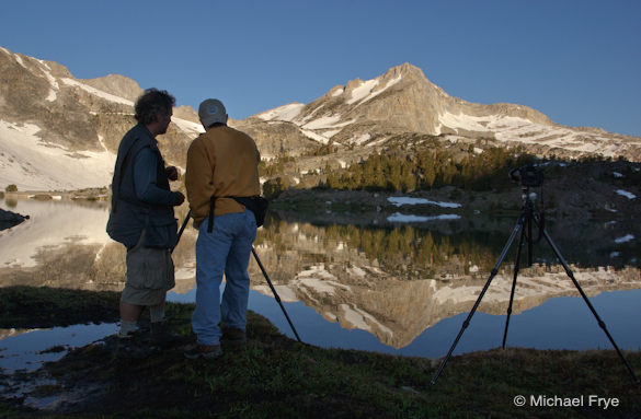 Photo workshop students at Greenstone Lake, Inyo NF, CA, USA Workshop students at Greenstone Lake during the first Hidden Yosemite workshop in 2005