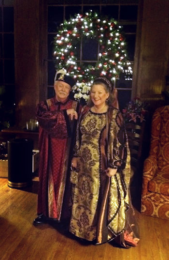 MikeandLinda_Bracebridge Mike and Linda - the "Visiting Squire and Lady"