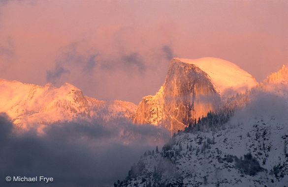 Half Dome, winter sunset, Yosemite NP, CA, USA Half Dome, winter sunset — from 1989 (!)