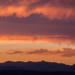 Mike Osborne and I caught a colorful sunset from Conway Summit before the workshop.