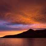 Sunset over Gaylor Lakes