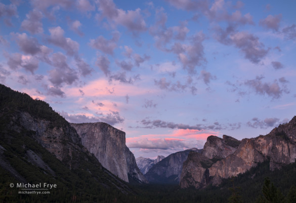 Sunset, Tunnel View, Yosemite NP, CA, USA