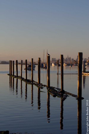 SunriseSausalito2 Another composition, made on the same morning, showing San Francisco in the background