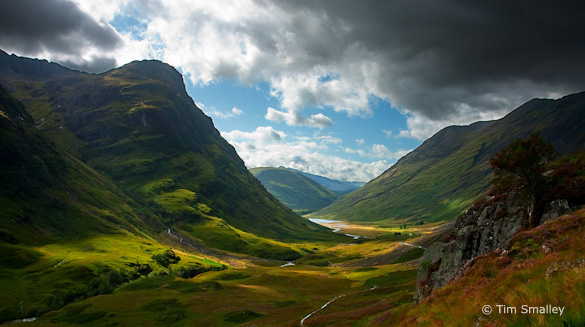 GlenCoe2 Crop A, Eliminating the rocks and trimming the right edge