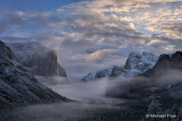 0210-484 3. Winter sunrise from Tunnel View