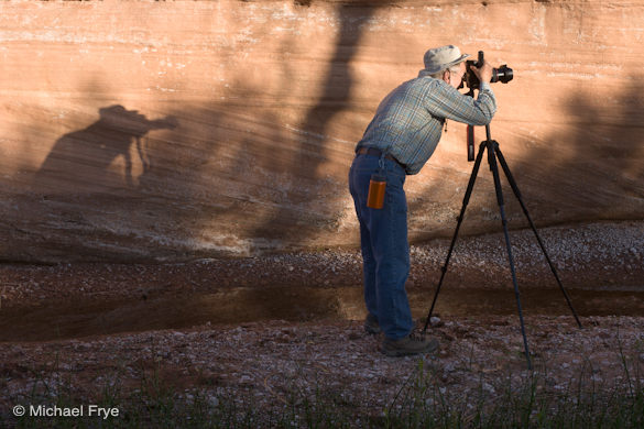 One of my workshop students in Courthouse Wash