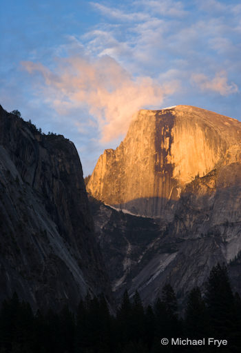 Half Dome at sunset, 6/11