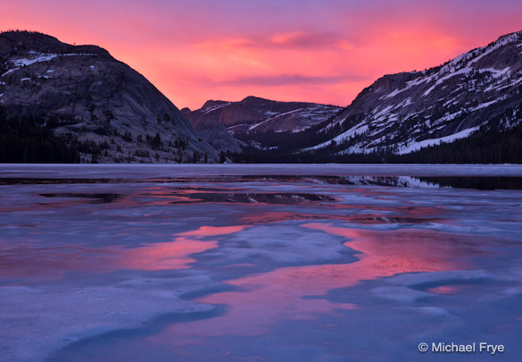 Sunset at Tenaya Lake, Saturday evening