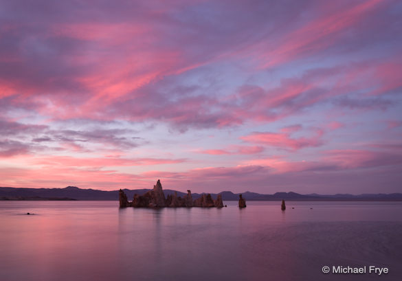 Sunset at Mono Lake, Friday evening