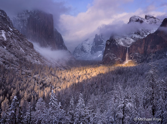 Spotlight on Bridalveil Fall