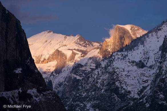 7. Half Dome at sunset from Tunnel View