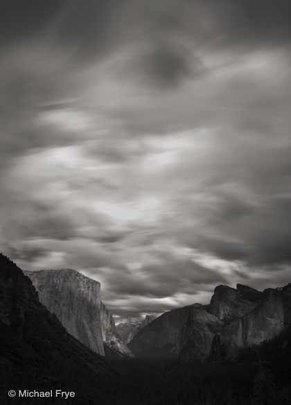 26. Fast-moving clouds, Yosemite Valley