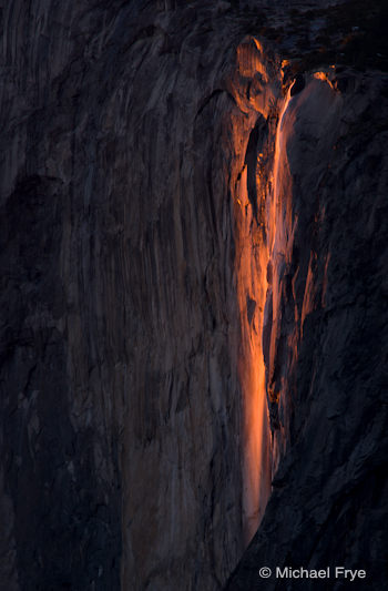 Firefall Horsetail Fall Season: From Southside Drive, February 11th, 2011, 5:35 p.m.