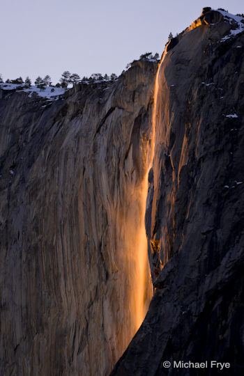 Horsetail Fall, February 19th, 2009 (the one good evening that year)