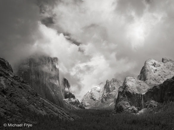 Clearing storm from Tunnel View, 5:03 p.m. last Sunday.