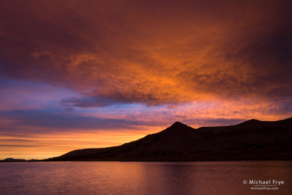 Sunset over Gaylor Lakes