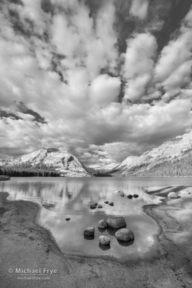 Cloud formations over Tenaya Lake, Yosemite NP, CA, USA