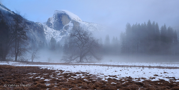 This slightly panoramic crop emphasizes the most interesting parts of the top half of the photo, and gets the horizon off-center