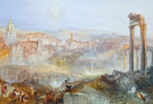 Creating Depth in Art: Modern Rome — Campo Vaccino, by JMW Turner