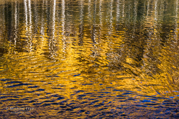 Autumn reflections in Rush Creek, Inyo NF, CA, USA