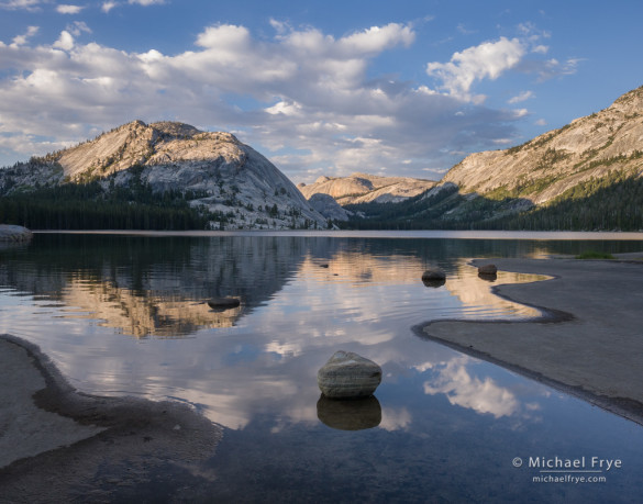 Clouds and reflections, Tenaya Lake, Yosemite NP, CA, USA