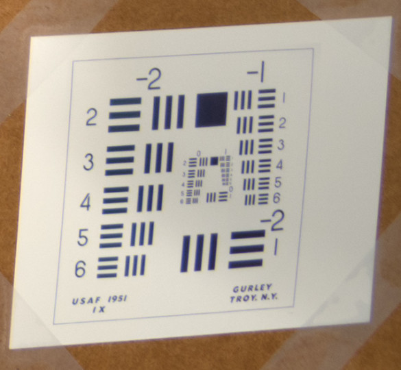 1:1 view of the lower-right corner of a lens-test chart, image made with a Nikon D800, 16-35mm f/4G ED lens at 16mm, f/8.