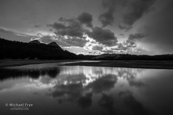 Clouds and reflections, Tuolumne Meadow, Yosemite NP, CA, USA