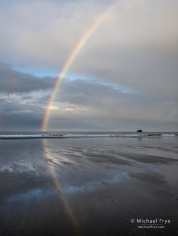 Rainbow, Crescent Beach, Crescent City, CA, USA