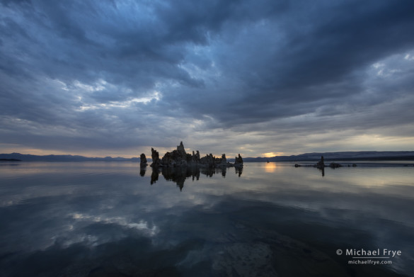 Cloud formations, sunrise, Mono Lake, CA, USA