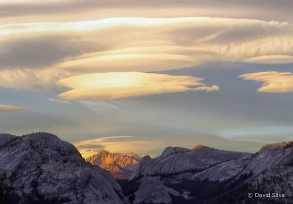 Alternative 2: A tight view of Mt. Conness and the clouds above