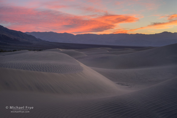 Dunes at sunset, Death Valley NP, CA, USA