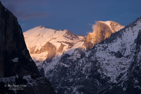 Half Dome at sunset from Tunnel View, Yosemite NP, CA, USA