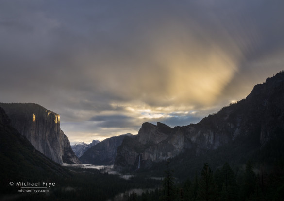 Sunrise from Tunnel View, Yosemite NP, CA, USA