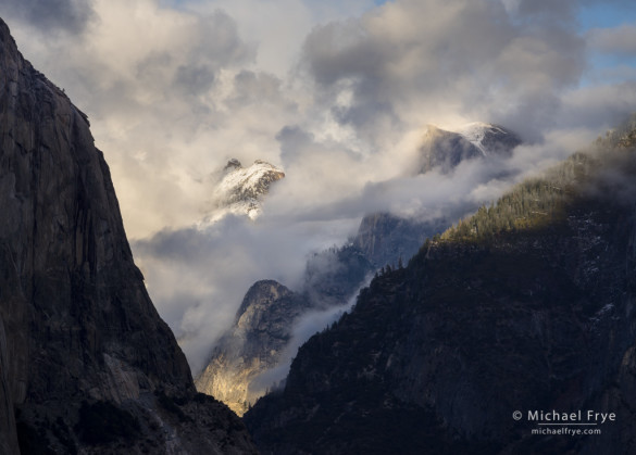 Half Dome and clouds from Tunnel View, Yosemite NP, CA, USA