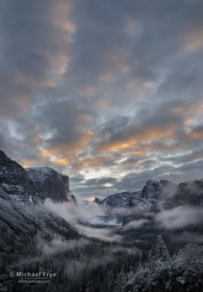 Sunrise from Tunnel View, Yosemite NP, CA, USA