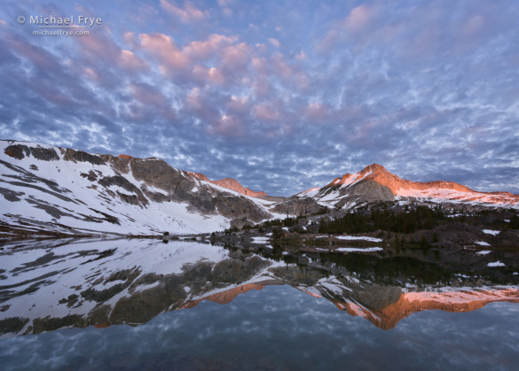 Sunrise, North Peak and Greenstone Lake, Inyo NF, CA, USA