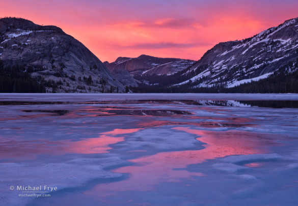 Sunset at Tenaya Lake, Yosemite NP, CA, USA