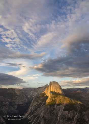 Half Dome from Glacier Point, late afternoon, Yosemite NP, CA, USA