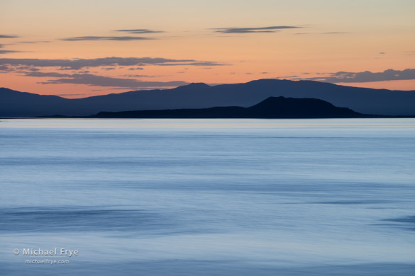 Negit Island at sunrise, Mono Lake, CA, USA