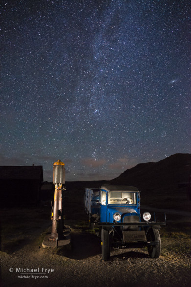 1927 Dodge Graham at night, Bodie State Historic Park, CA, USA