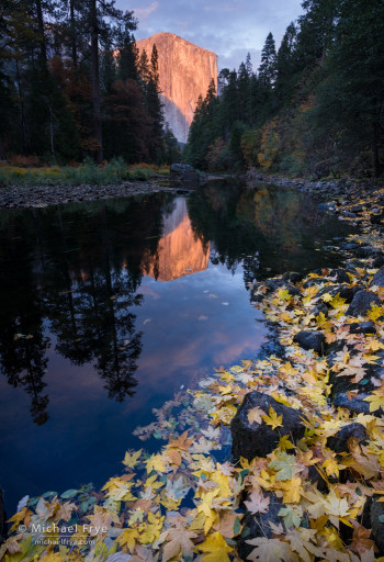 El Capitan and the Merced River, autumn, Yosemite NP, CA, USA