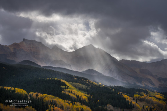 Sunbeams, San Juan Mountains, CO, USA