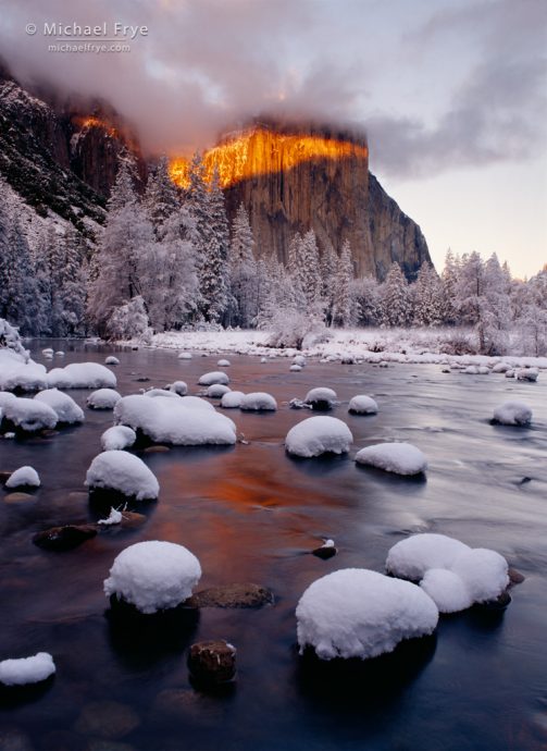 Band of light on El Capitan, Yosemite NP, CA, USA