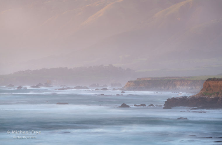 Pacific coast near San Simeon, CA, USA