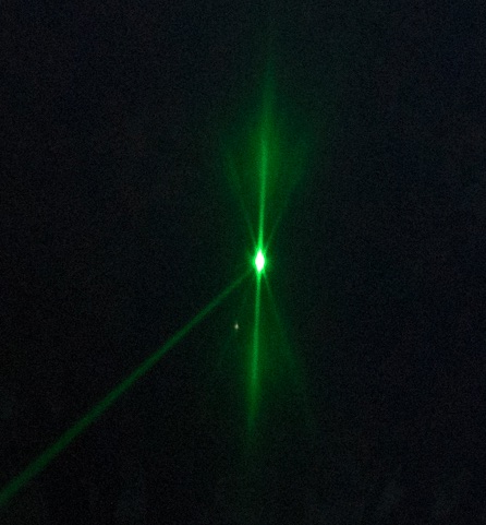 Focusing on a laser point with SharpStar2