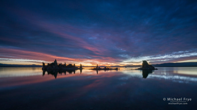 Sunrise at Mono Lake, CA, USA