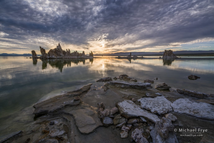 Morning light and clouds, Mono Lake, CA, USA