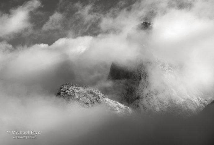 Lower and Middle Cathedral Rocks from Tunnel View, Yosemite NP, CA, USA