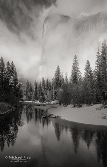 Clearing storm, El Capitan and the Merced River, Yosemite NP, CA, USA