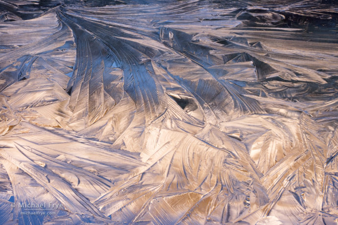 Ice on Shell Lake, Inyo NF, CA, USA